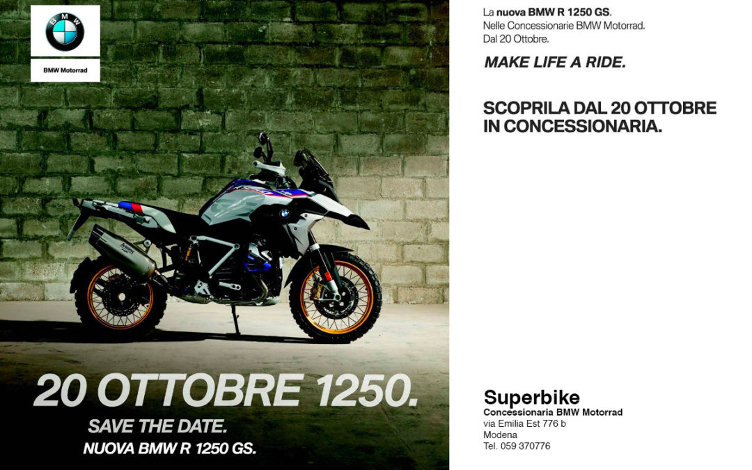 20 Ottobre. da Superbike l’attesa è Finita stanno arrivando le nuove GS 1250 R e le nuove RT