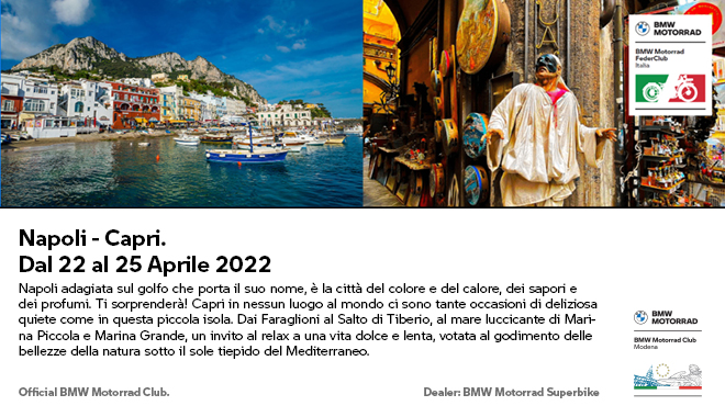 Dal 22 al 25 Aprile “Golfo di Napoli – Capri”